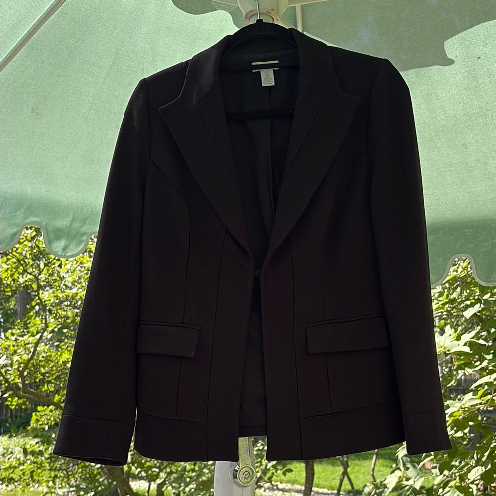 Chico’s size 0 knit Black Blazer Jacket